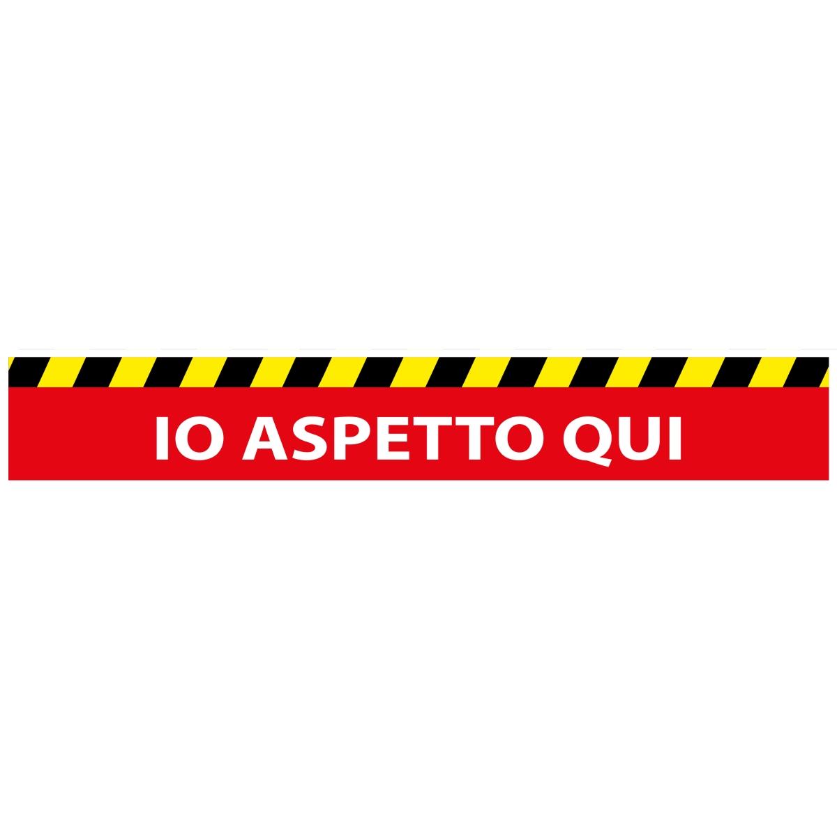 Adesivo da pavimento antiscivolo distanziamento 100x15cm