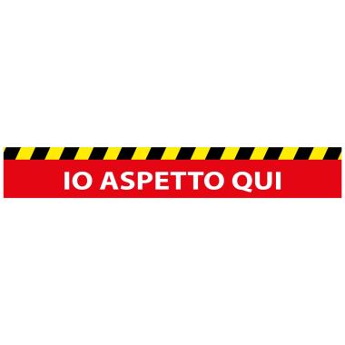 Adesivo da pavimento antiscivolo distanziamento 100x15cm