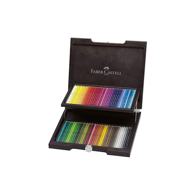 Matite colorate acquerellabili valigetta legno 72 pz