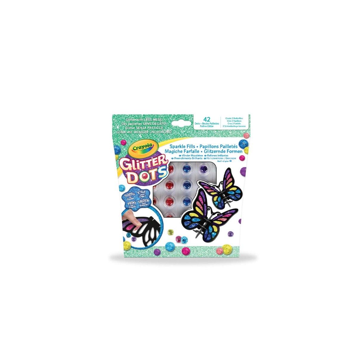 Glitter dots magiche farfalle crayola