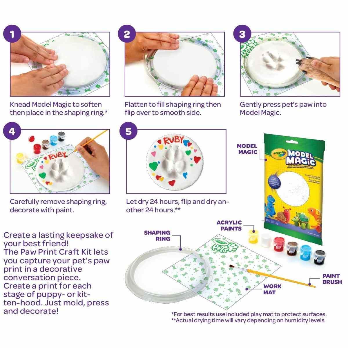 Pets set crea l'impronta forma cerchio