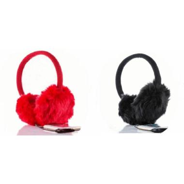 Cuffie paraorecchie in peluche con microfono