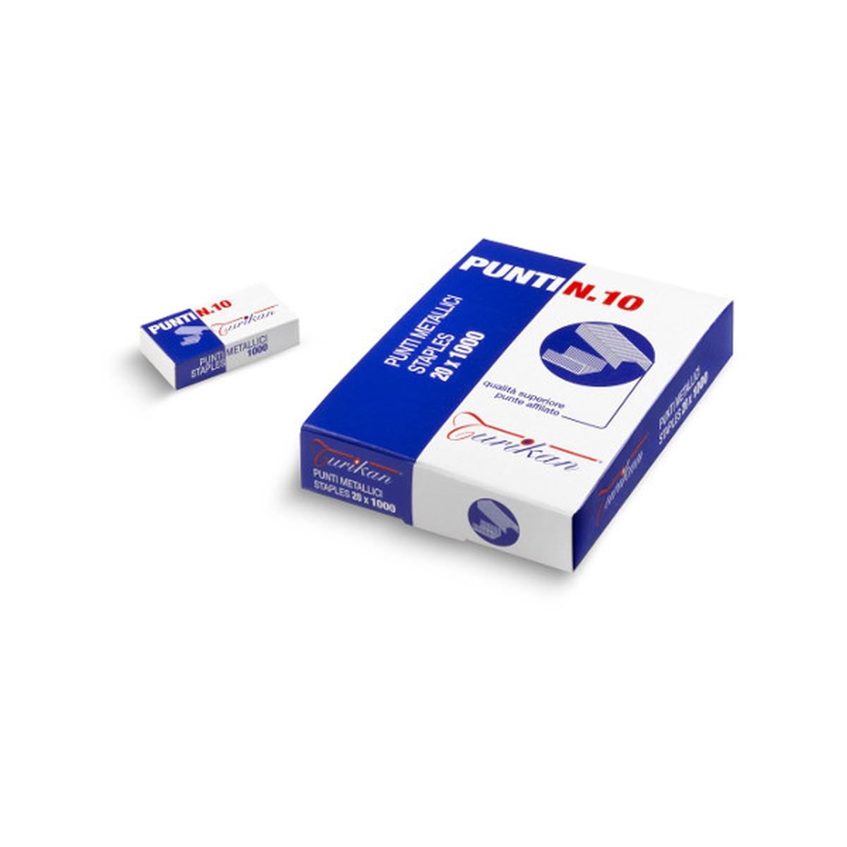 Punti metallici   passo 10 turikan