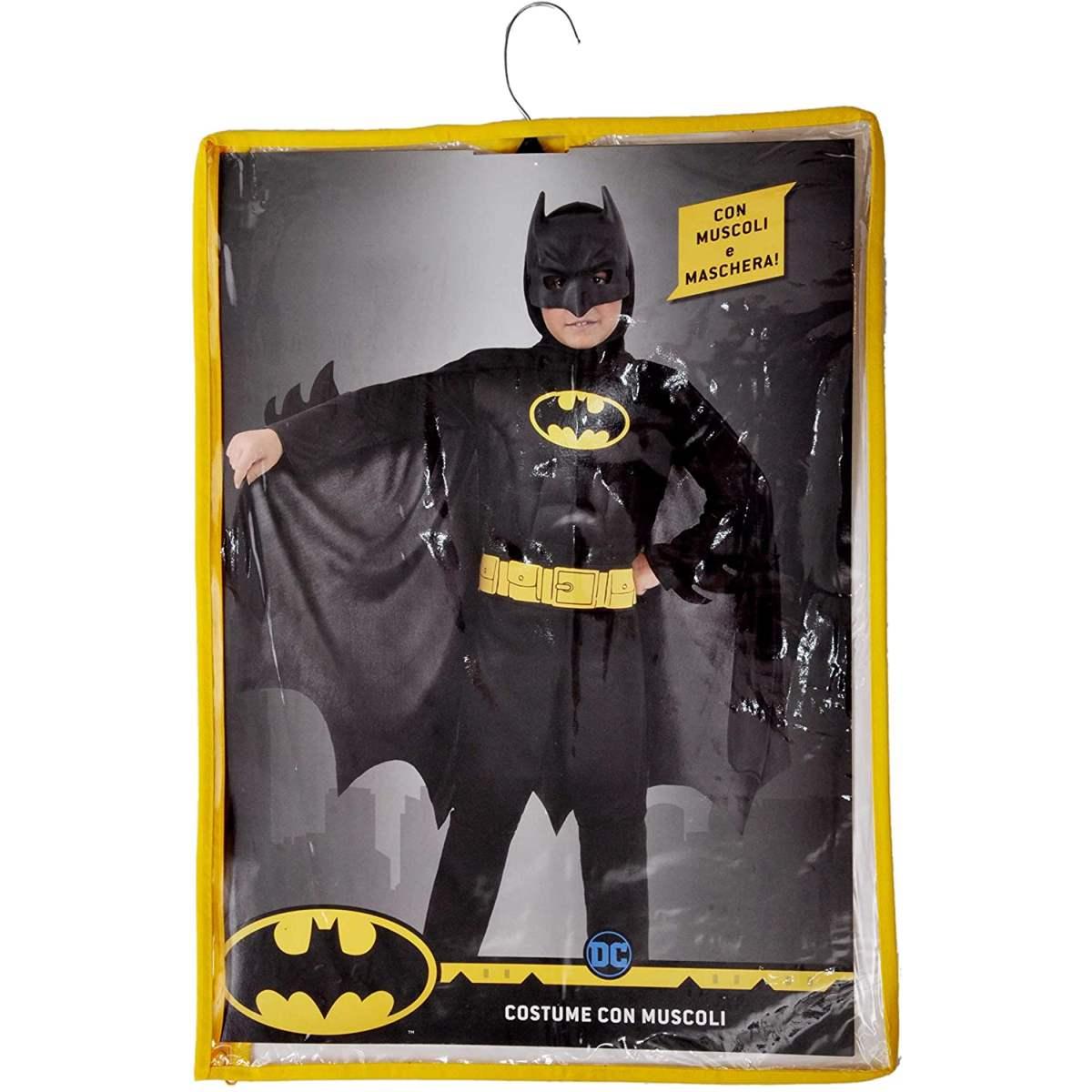 Costume batman c/muscoli nero 8/10