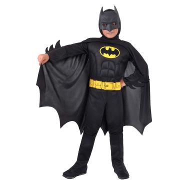 Costume batman c/muscoli nero 8/10