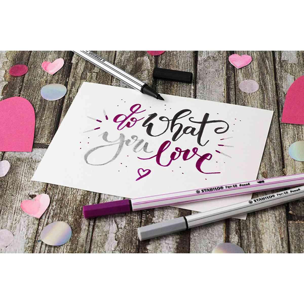 Stabilo pen 68 brush arty confezione 12 colori