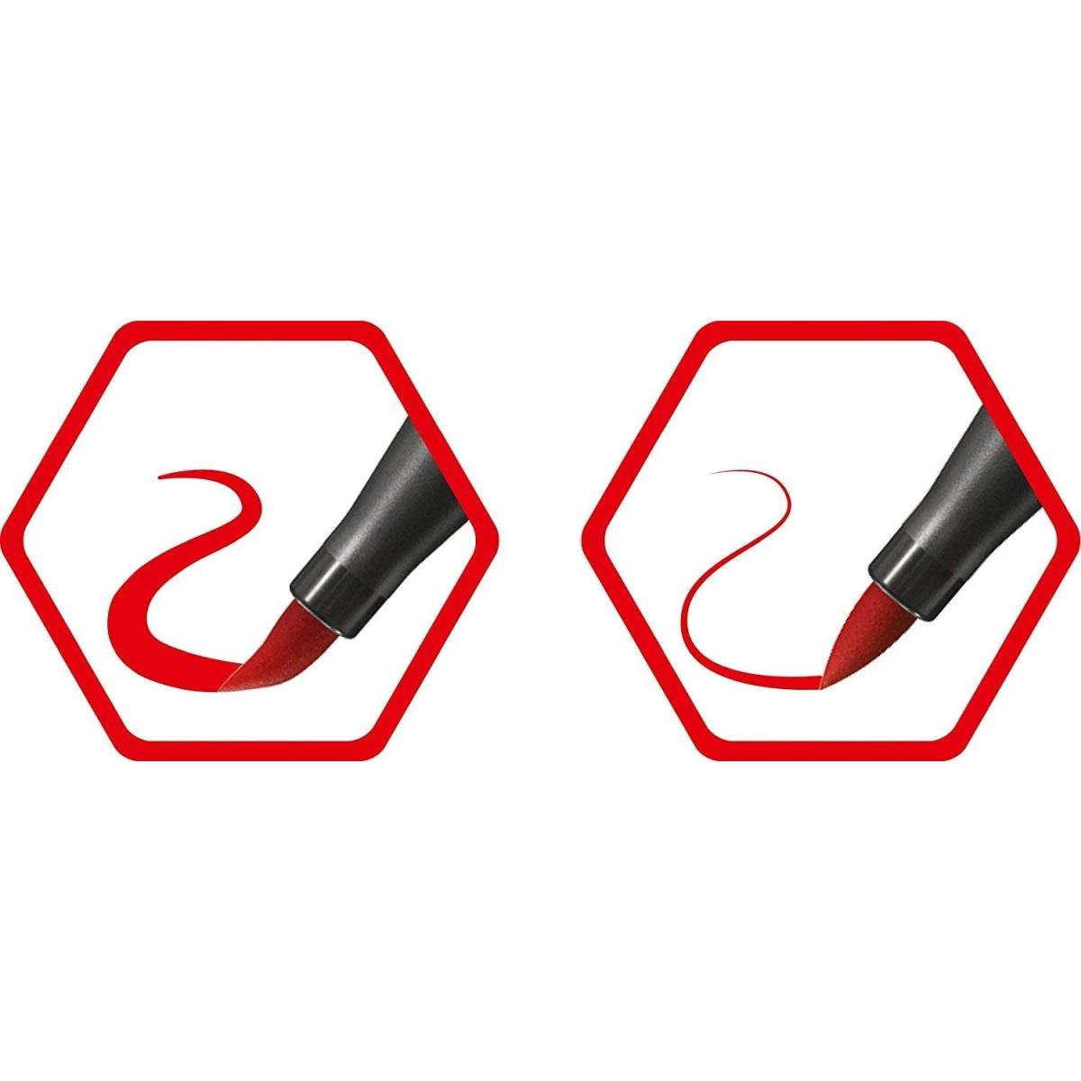 Stabilo pen 68 brush arty confezione 12 colori