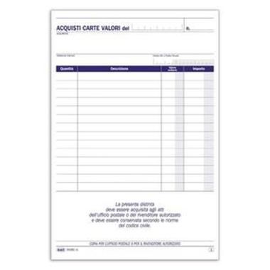 Acquisti valori bollati autoricalcanti