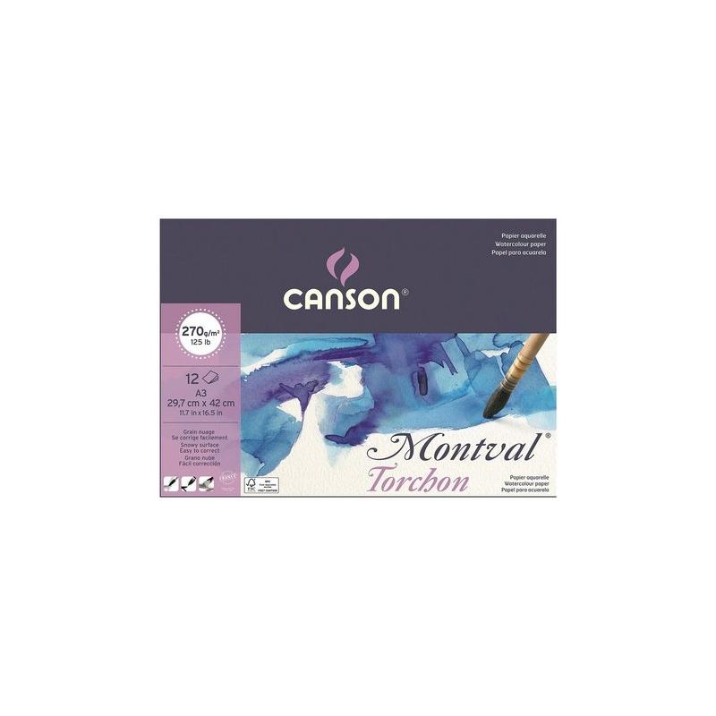 Blocco montval 12f a3 270gr.