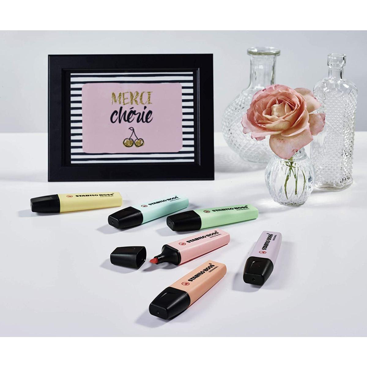 Stabilo boss pastel deskset da 15