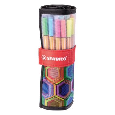 Stabilo fineliner point 88 rotolo 25 pz. arty line