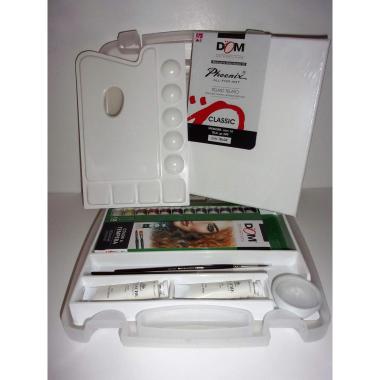 Colori a tempera valigetta 12+2 tubi + accessori