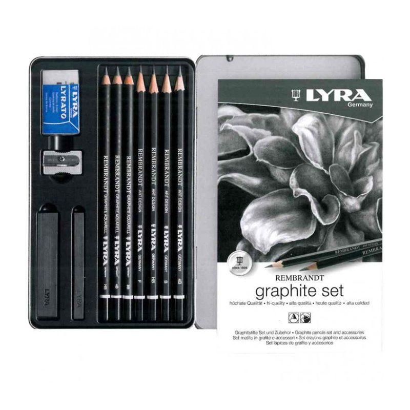 Set matite in grafite e accessori