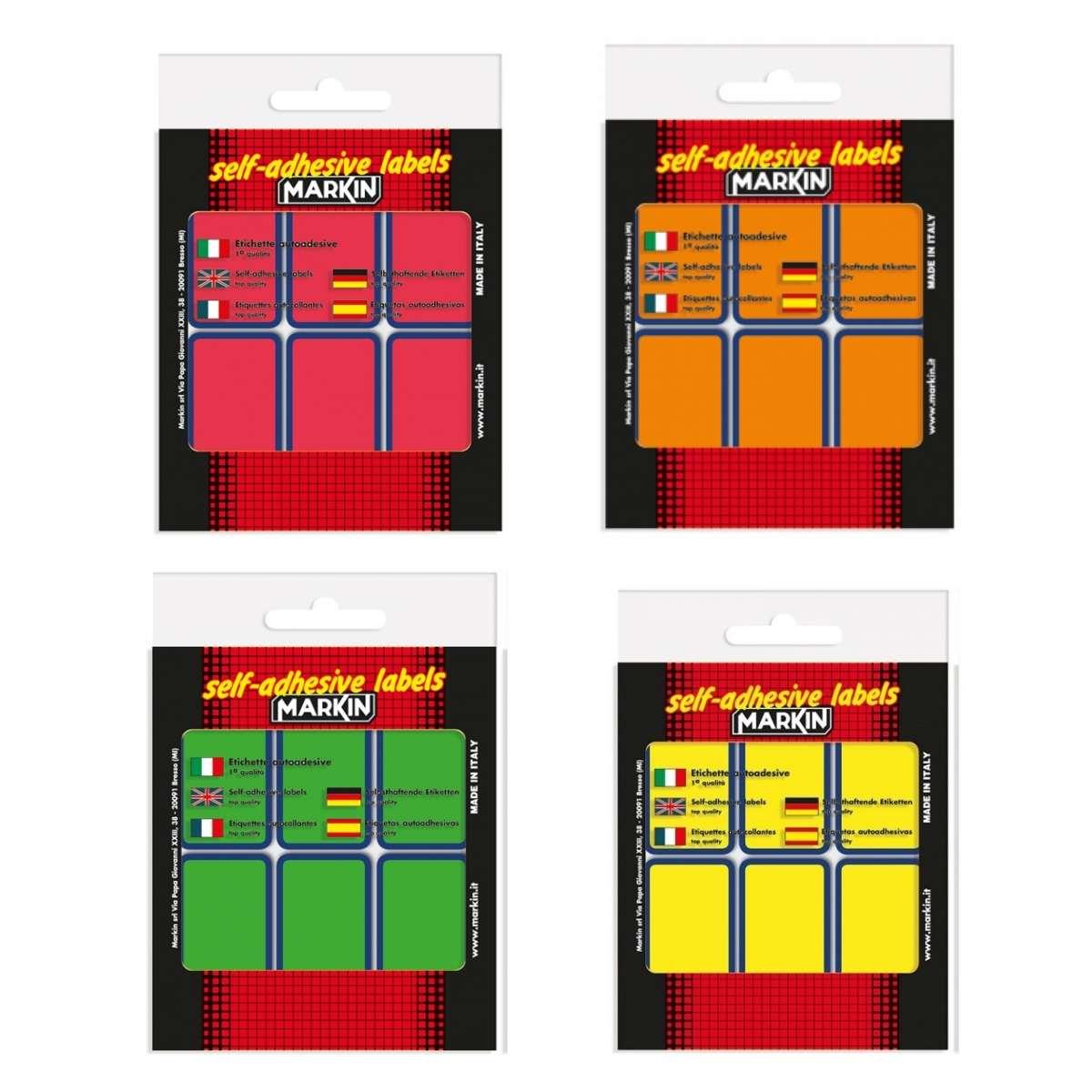 Markin conf. 60 etichette fluo 70x37