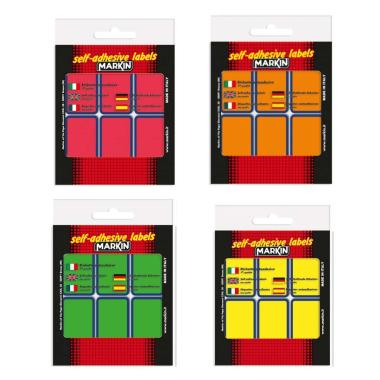 Markin conf. 60 etichette fluo 70x37