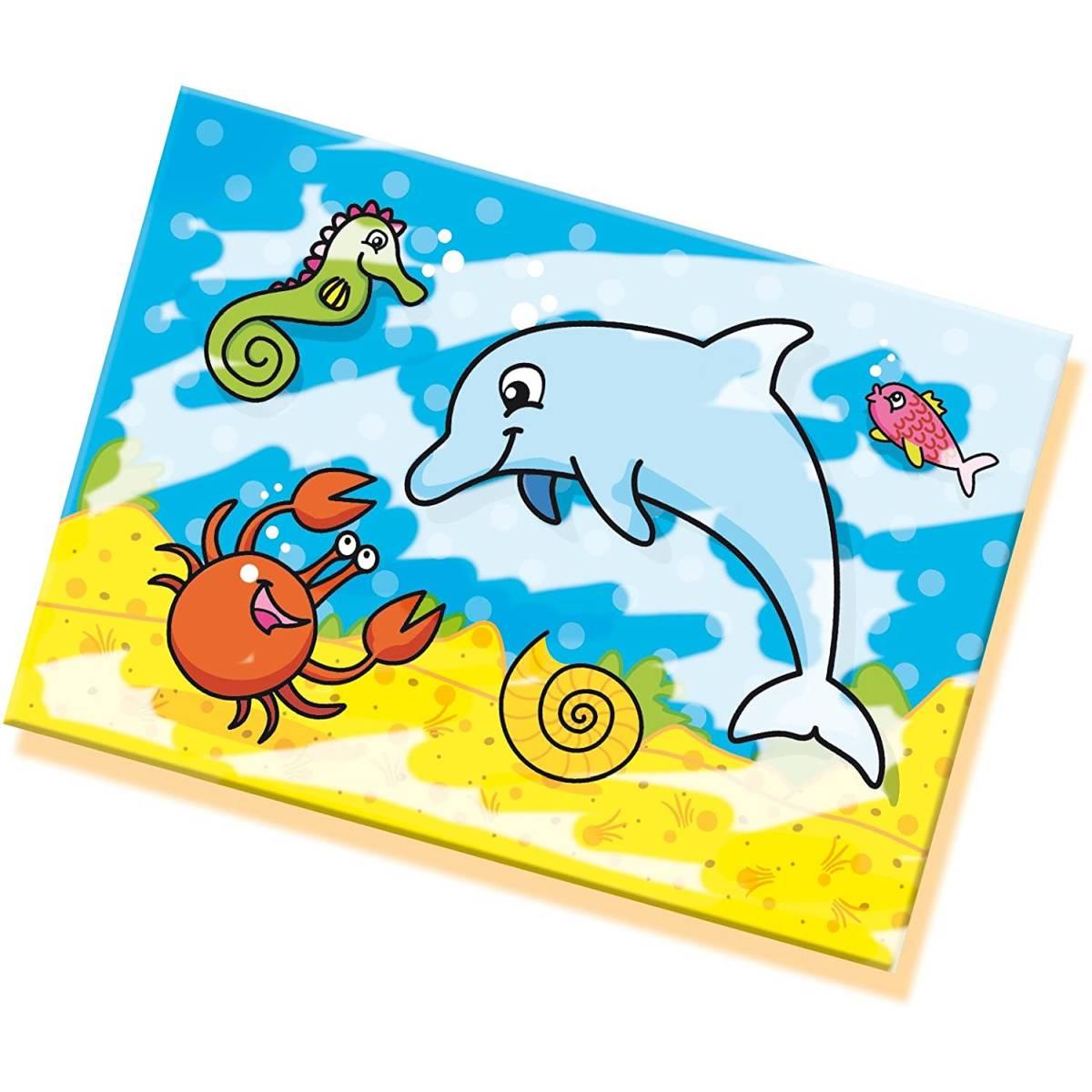 My first colouring with water