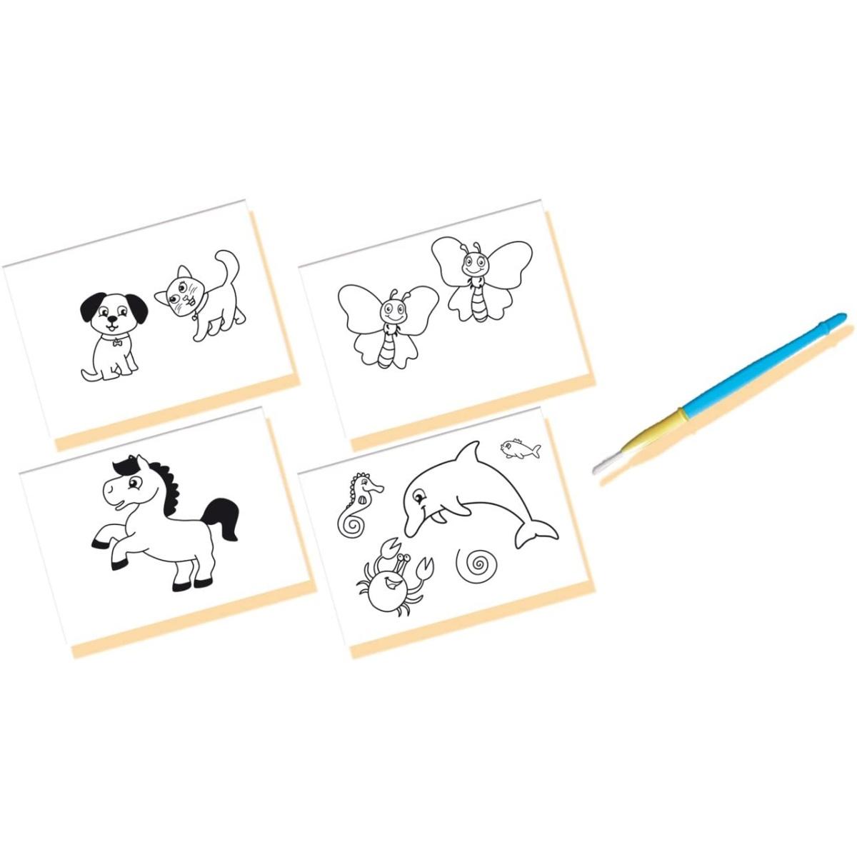 My first colouring with water