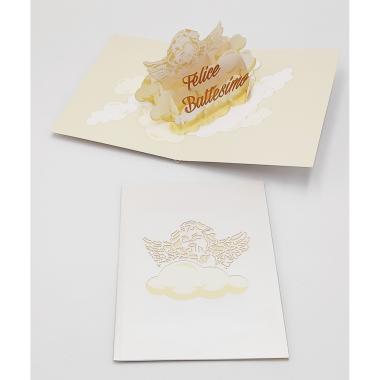 Biglietto auguri origamo battesimo