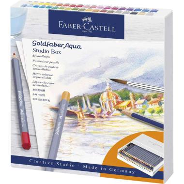 Faber castell 38 matite colorate acquarellabili + 2 goldfaber + 1 pennello