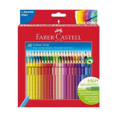 Faber castell astuccio cartone da 48 matite acquarellabili colour grip