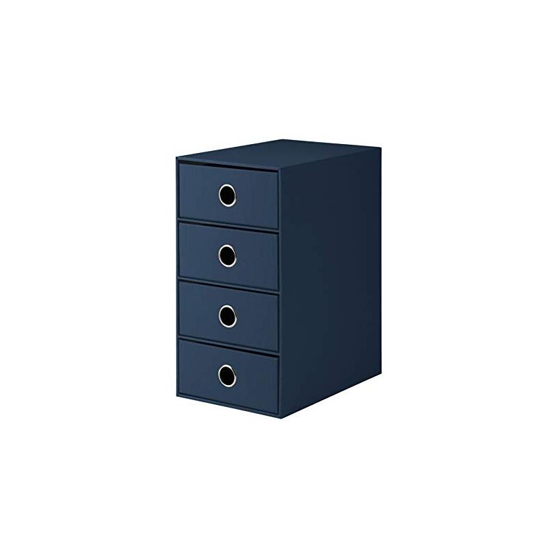 Soho box archivio 4 cassetti 175x252x320 colore blu navy