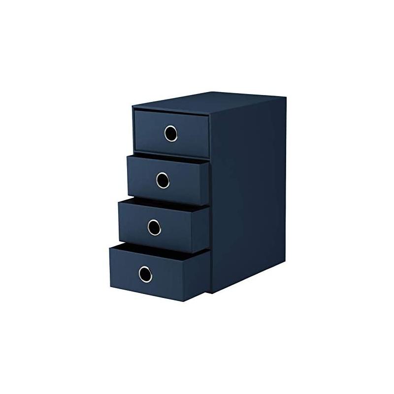 Soho box archivio 4 cassetti 175x252x320 colore blu navy