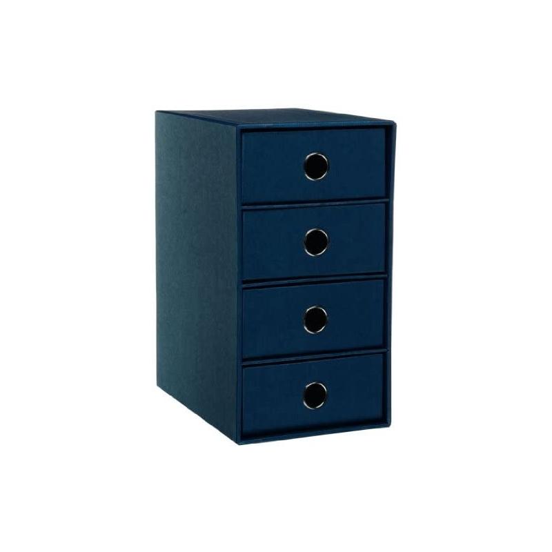 Soho box archivio 4 cassetti 175x252x320 colore blu navy