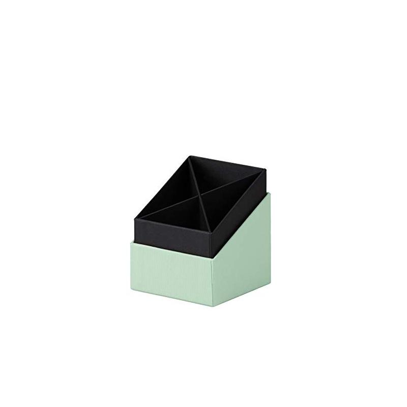 Soho cubo portapenna 86x86x100 mm colore verde menta