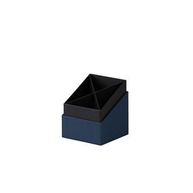 Soho cubo porta penna 86x86x100 mm colore blu navy