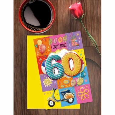 Biglietto buon compelanno 60 anni