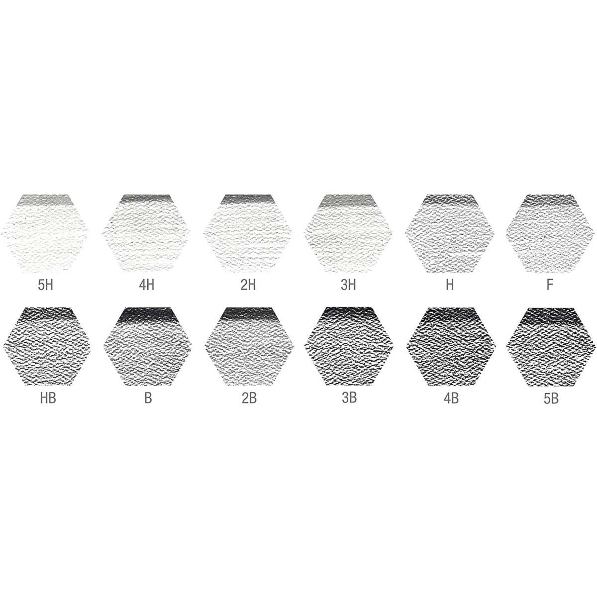 Set metallo design con 12 matite castell 9000 da 5b a 5h