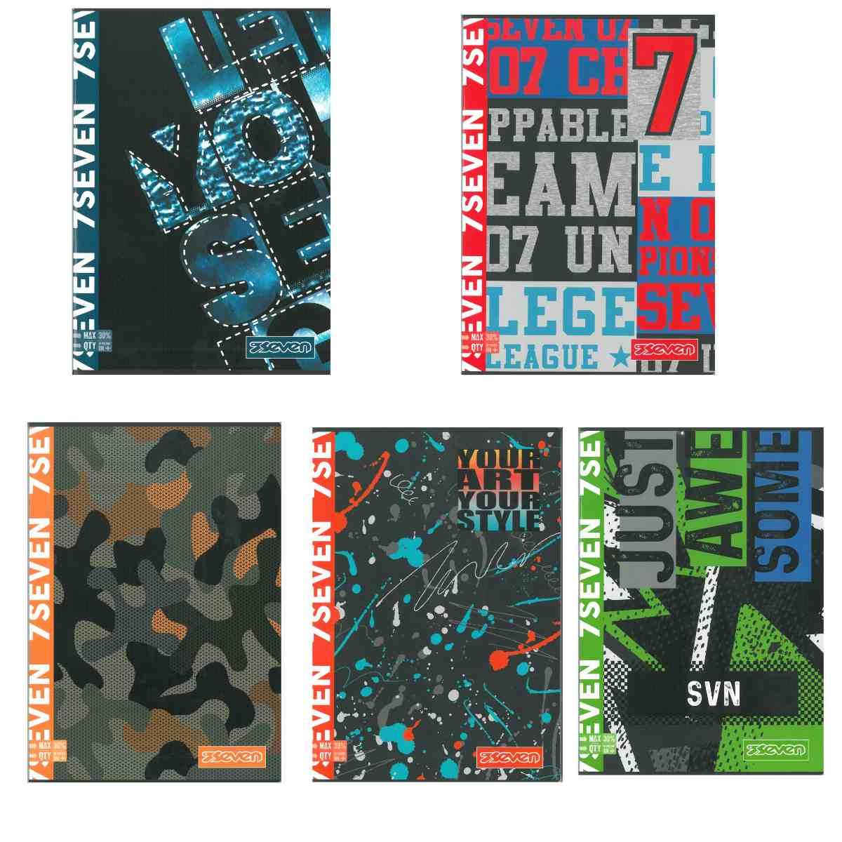 Maxi quaderni  96/100 seven boy