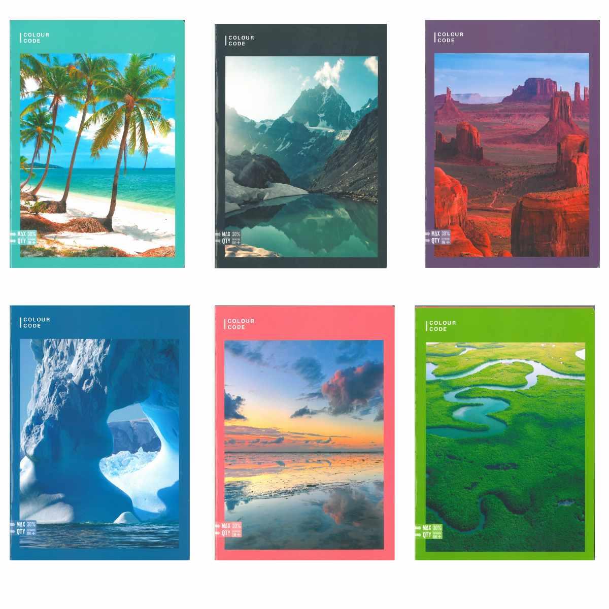 Maxi quaderni 96/100 colour cade landscap