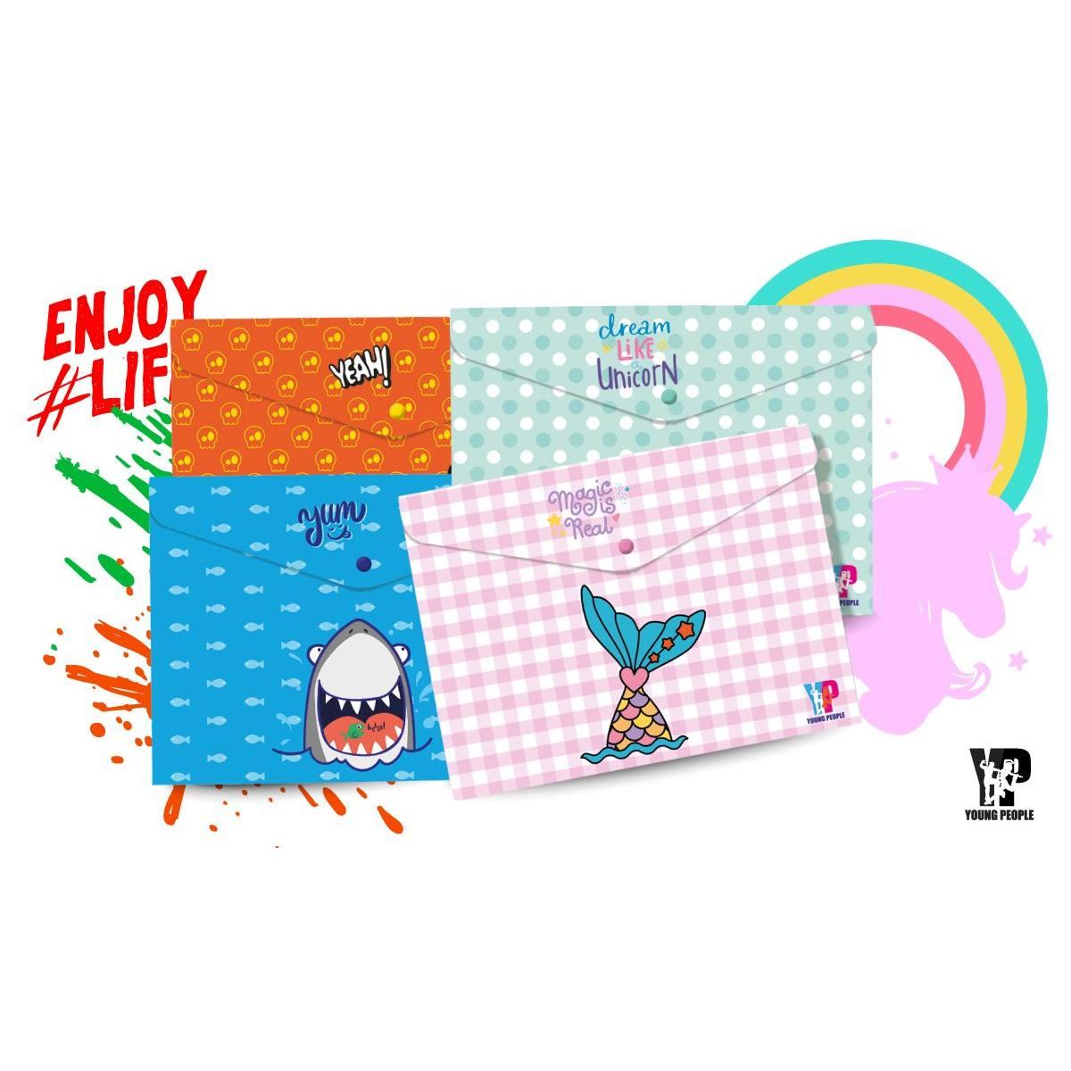 BUSTA CON BOTTONE YOUNG PEOPLE<br />