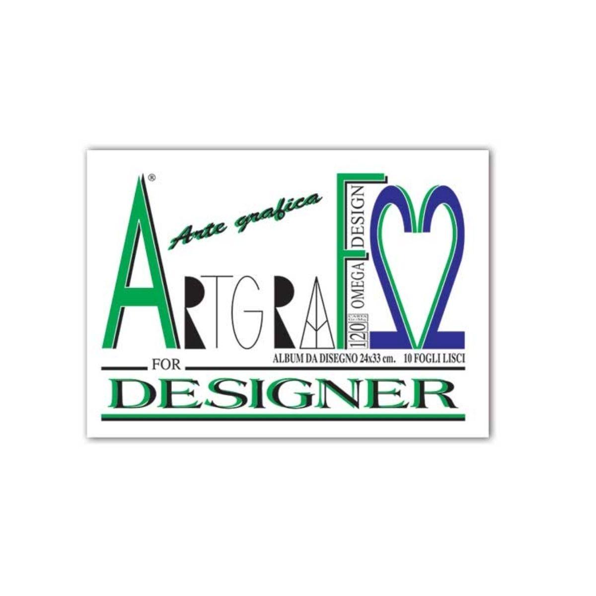 Album artgraf f2 24x33 10fg. quadrettato 1cm