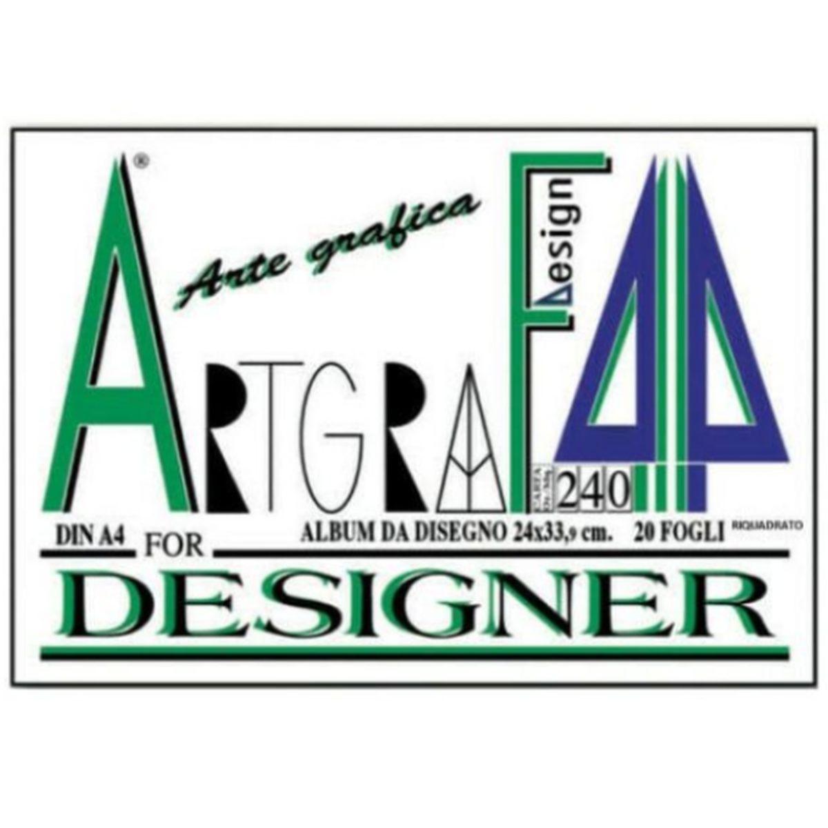 Artgraf album f4 riquadrato 24x33 240gr/mq 20 fg