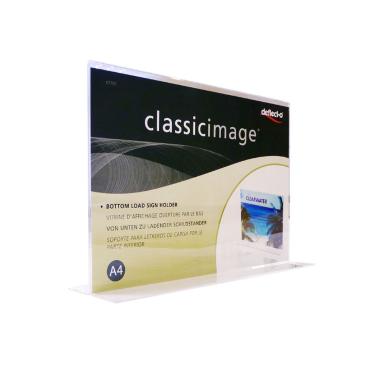 Porta depliant  a4 base a t orizzontale