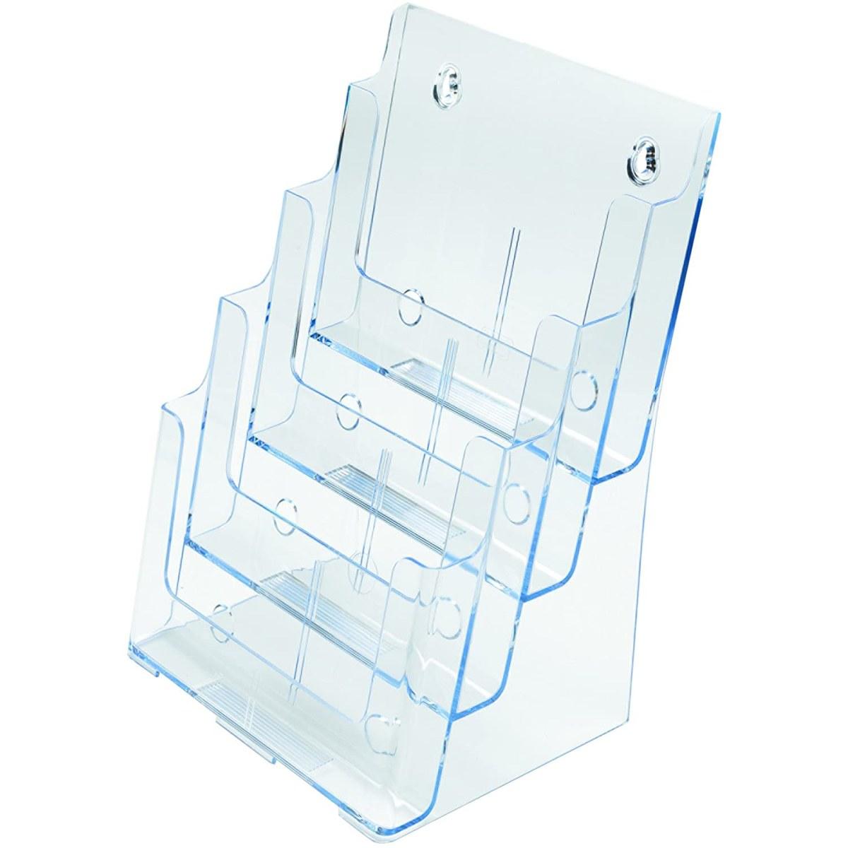 Porta depliant a4 4 scomparti