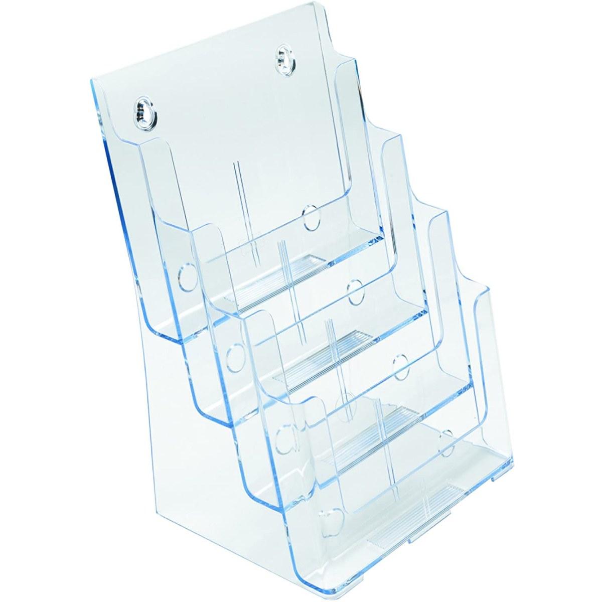 Porta depliant a4 4 scomparti