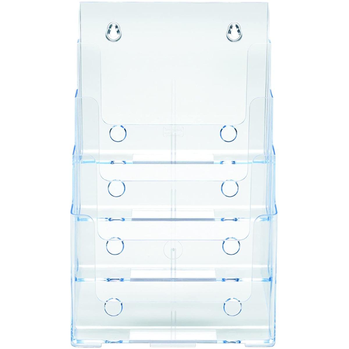 Porta depliant a4 4 scomparti