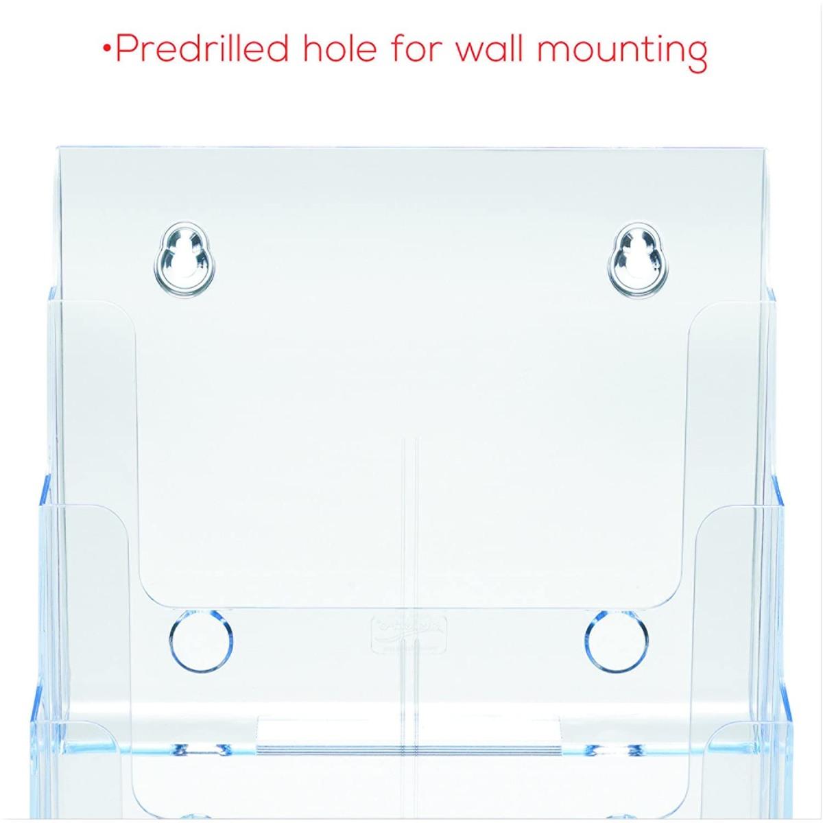 Porta depliant a4 4 scomparti