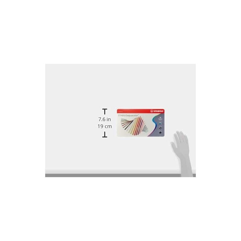 Stabilo aquacolor - scatola in metallo da 36 - colori assortiti