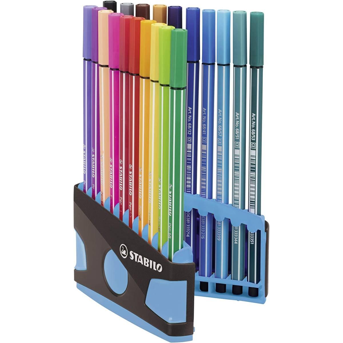 Stabilo pen 68 colorparade astuccio da 20 colori assortiti