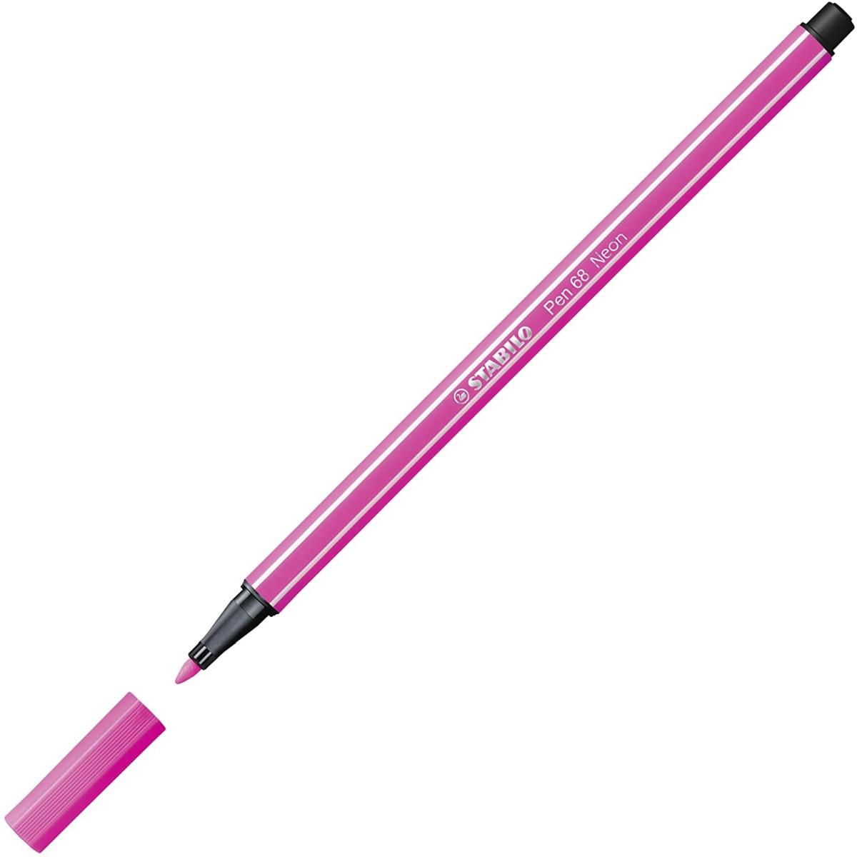 Stabilo pen 68 confezione da 6 colori neon  assortiti