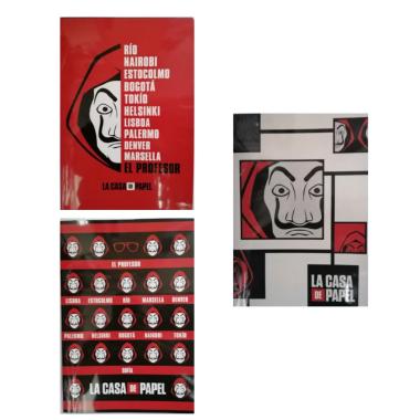 Maxi quaderno a4 la casa de papel