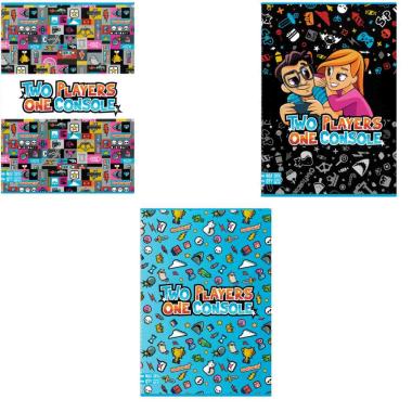 Maxi quaderno a4 96/100 two player console