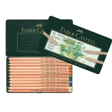 Matite pitt pastel in confezione metallo 12 pezzi