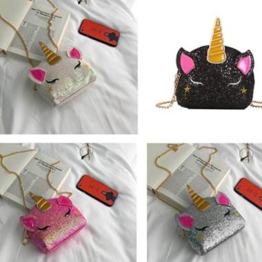 Tracollina  glitterata unicorno