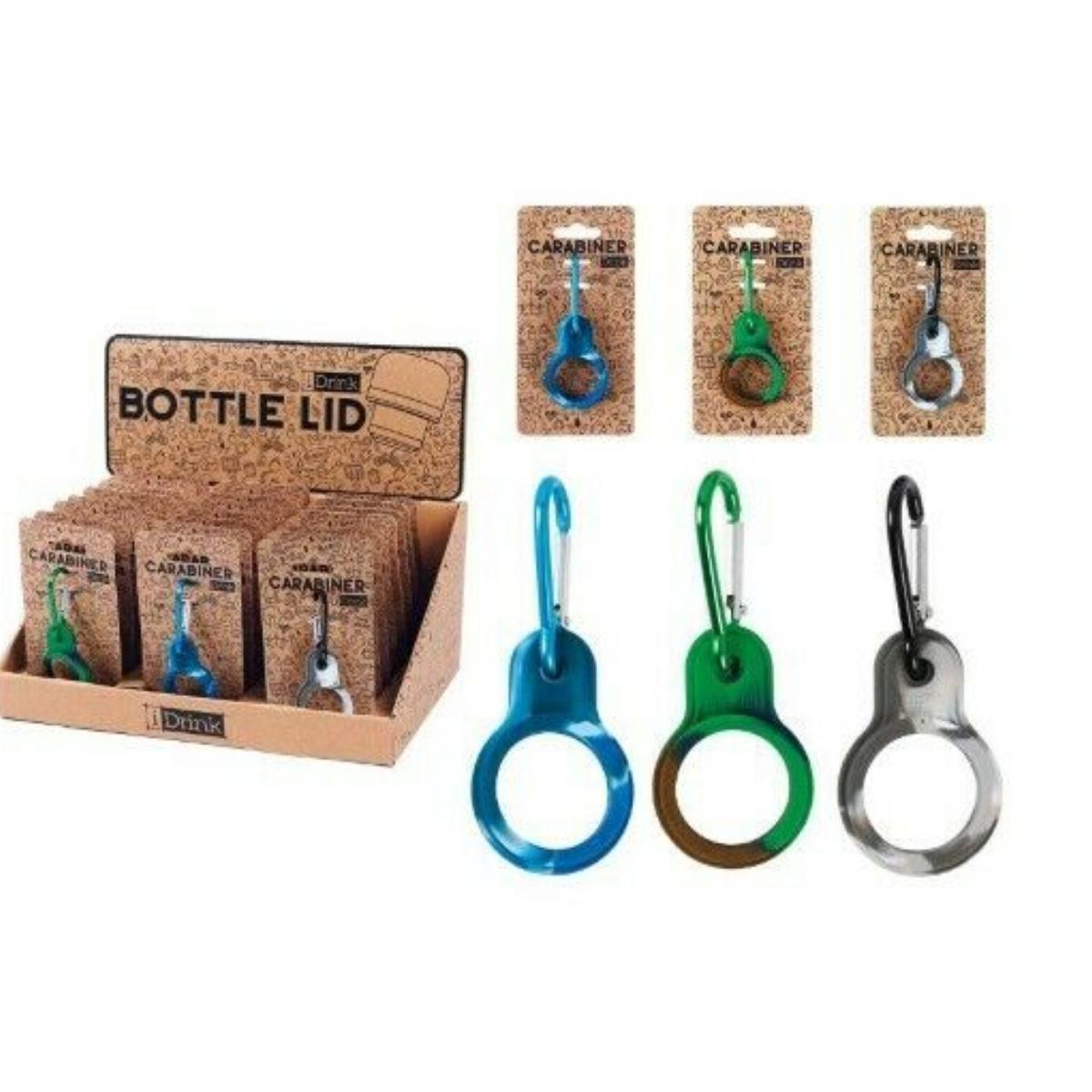 Moschettone camouflage per bottiglia  colori assortiti