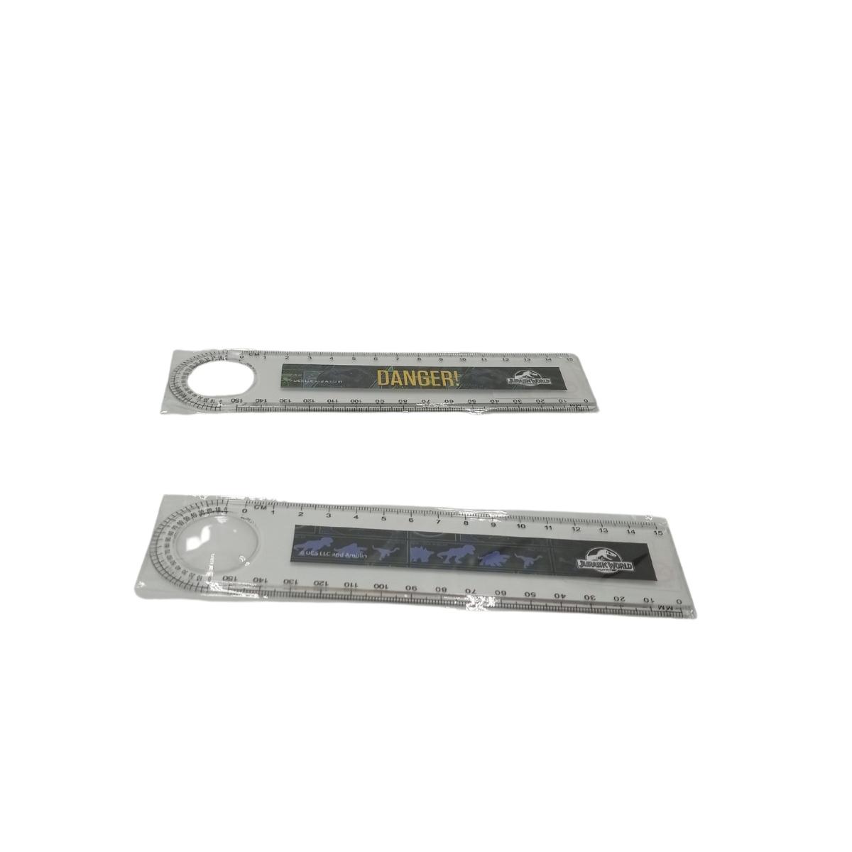 Righello 15 cm con lente d'ingrandimento jurassic world